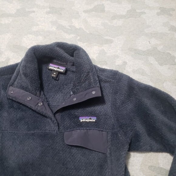 Patagonia Sweatshirt Womens XS Blue Re Tool Fleece Long Sleeve - Picture 4 of 12